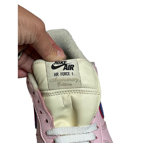 Nike Air Force 1 Low “Feel Free Let’s Talk” Multi-Colored Sneakers Pink Men’s 8 - Picture 12 of 14